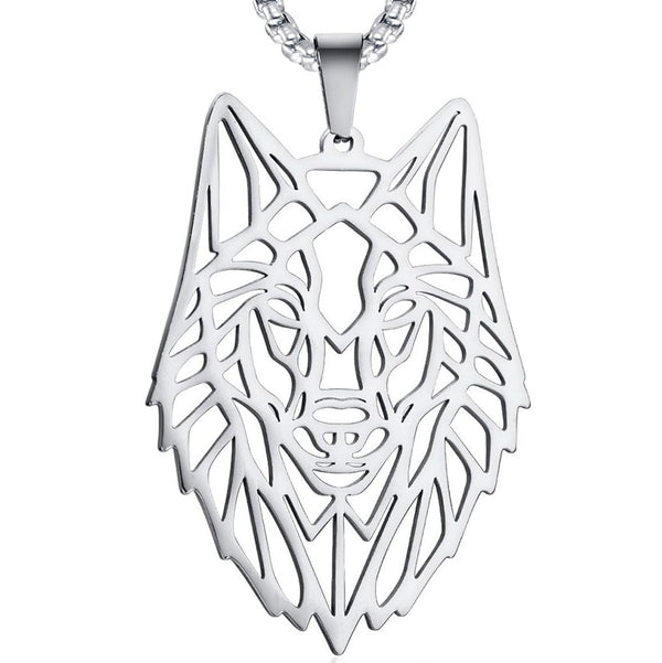 Collier Loup Origami