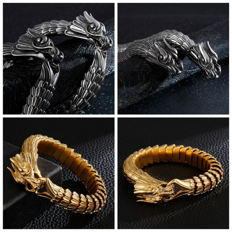 Bracelet Écailles De Dragon (Acier)